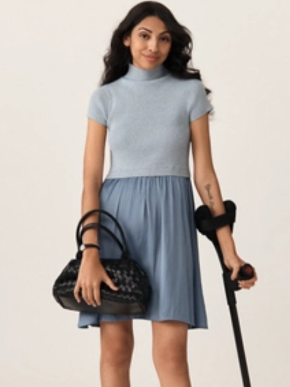Anthropologie Thea Short Sleeve Twofer Mini Dress